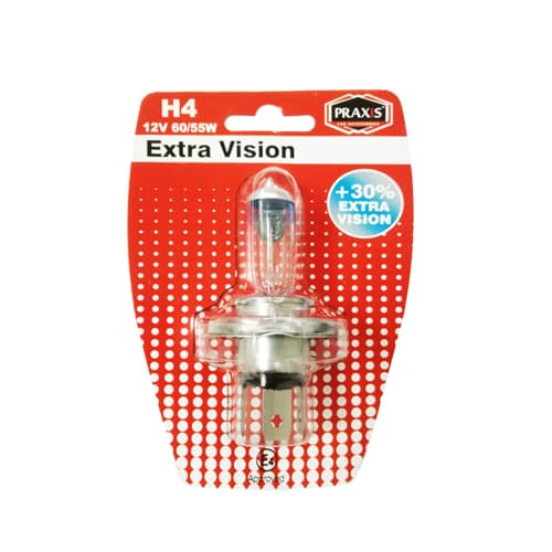 Халогена сијалица Praxis - H4 +30%, 12V, 60/55W 52322
