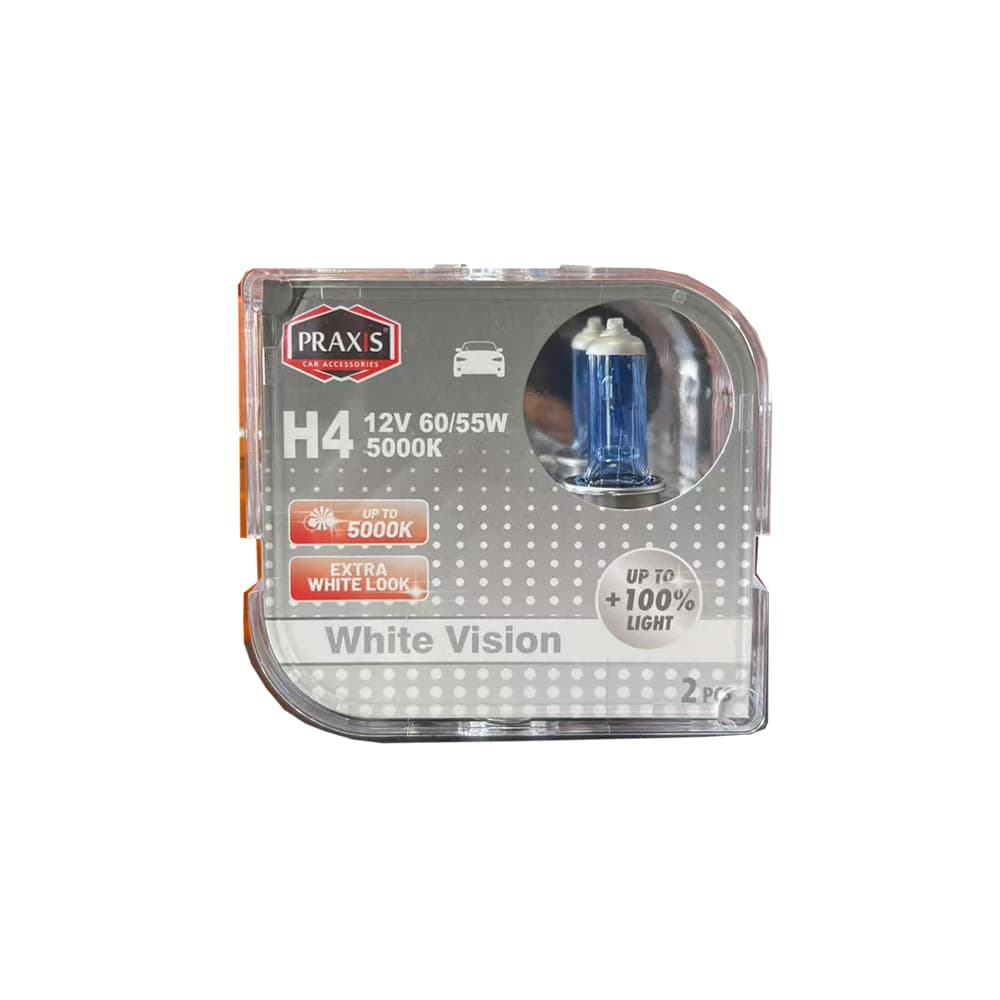 Халогена сијалица Praxis - H4, 12V, 60/55W, 5000K 52348