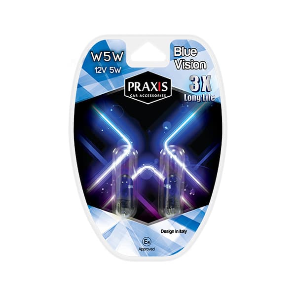 Сијалица Praxis Blue Vision - W5W 12V 55W 52314