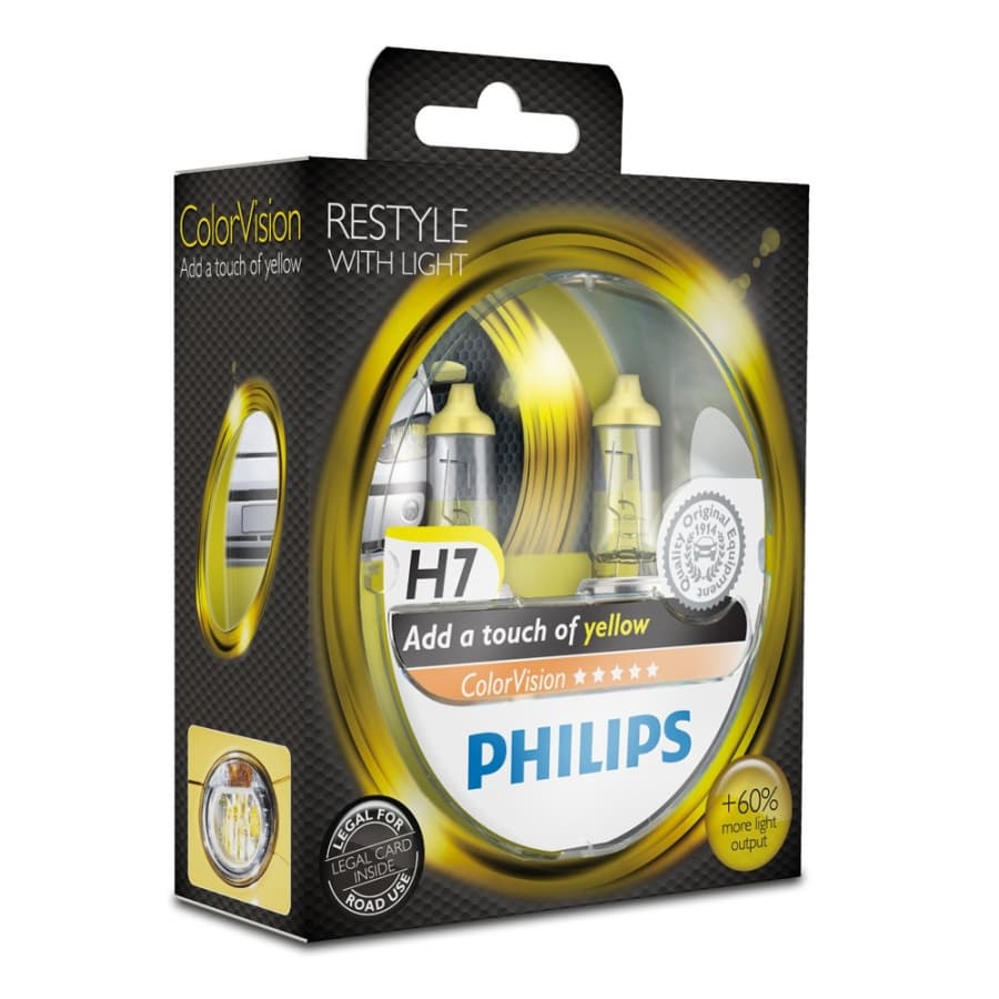 Сијалица Philips - H7 Color Vision Жолто 368024