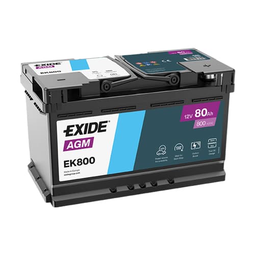АКУМУЛАТОР ЕКСИДЕ АГМ EK800 80AH R+