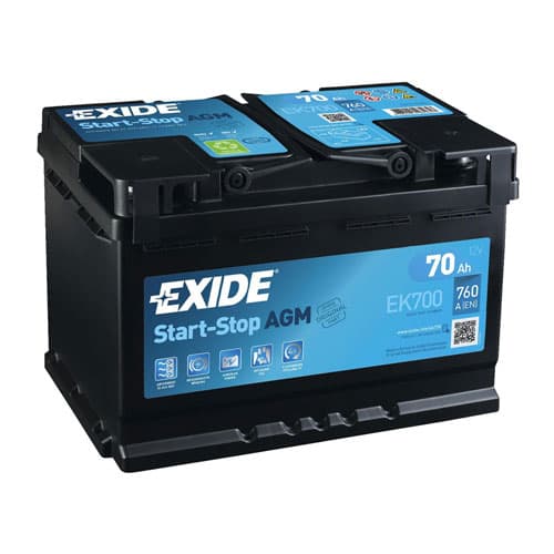 АКУМУЛАТОР ЕКСИДЕ АГМ EK700 70AH R+