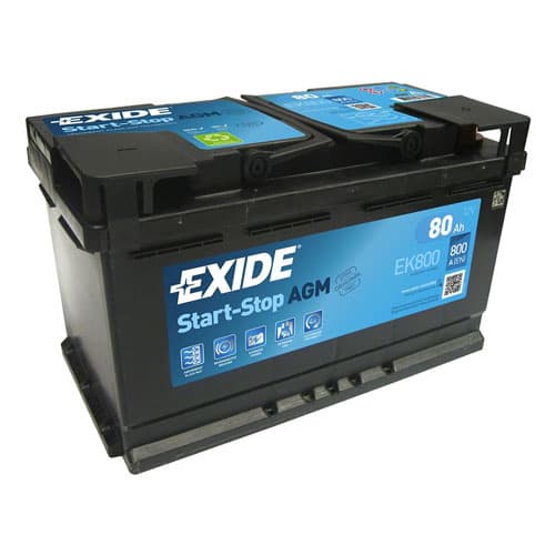 АКУМУЛАТОР ЕКСИДЕ АГМ EK800 80AH R+