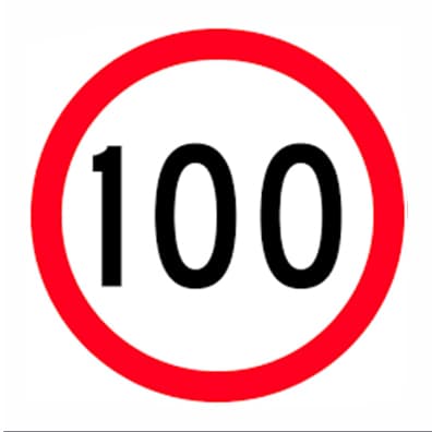 Praxis Ознака ограничување 100 km - 4036
