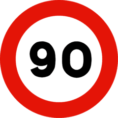 Praxis Ознака ограничување 90 km - 4035
