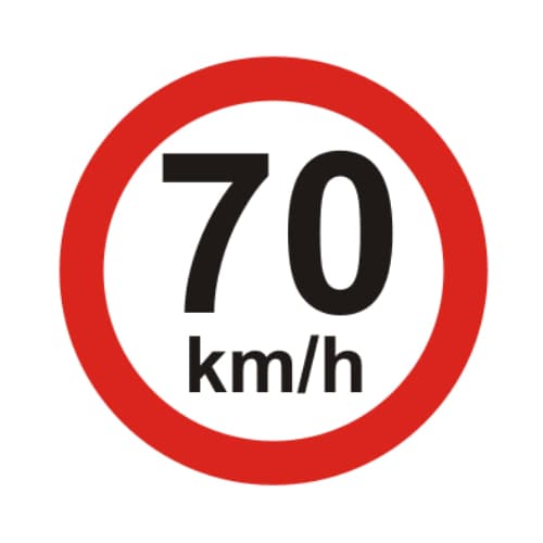 Praxis Ознака ограничување 70 km - 4032