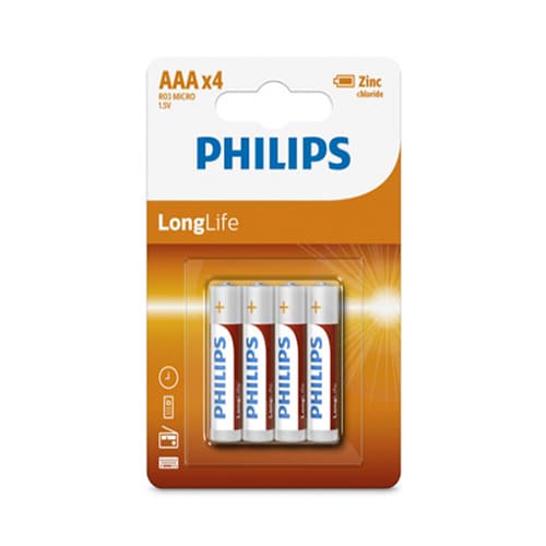 Philips батерији LongLife AAA - 4 ком. - 549435