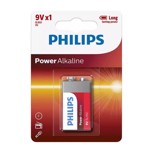 Philips батериja Power Алкални 6LR61 - 1 ком. - 550042