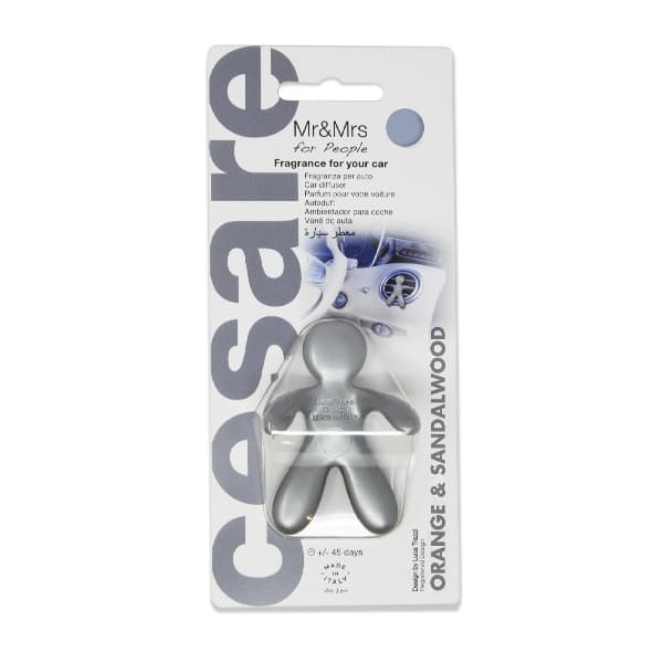 MrandMrs Cesare Освежувач Orange & Sandal Wood (Сребрен) - 291402