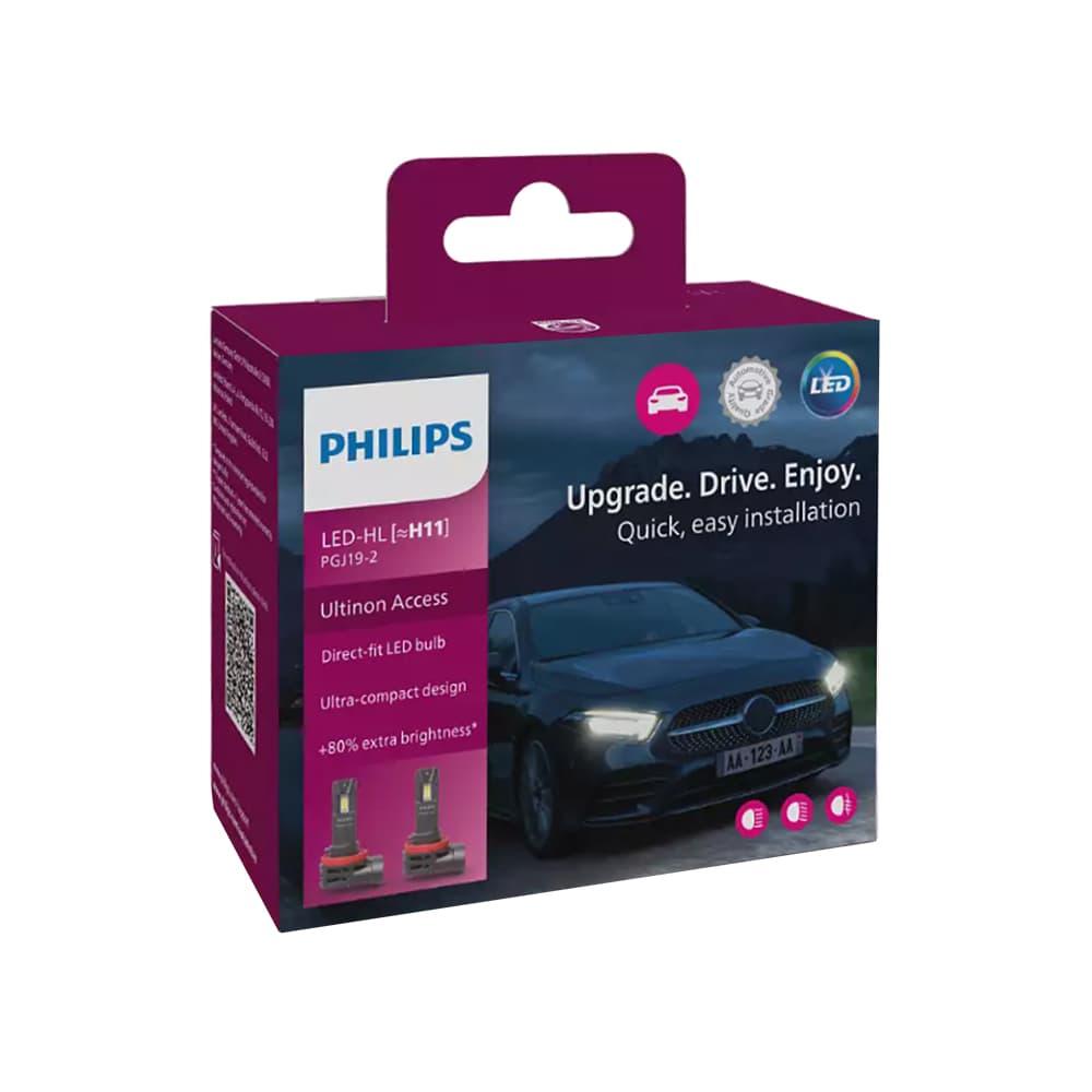 Philips ЛЕД H11 Ултинон (2 ком) 12V 20W +80% - 257155