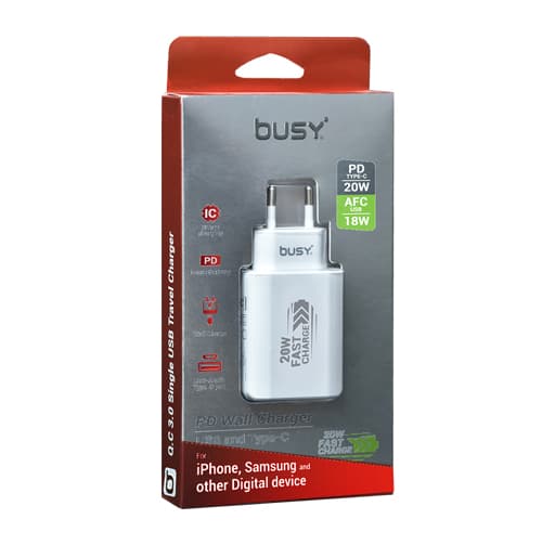 Ѕиден Полнач USB A i USB C PD 38W Bizi 50725