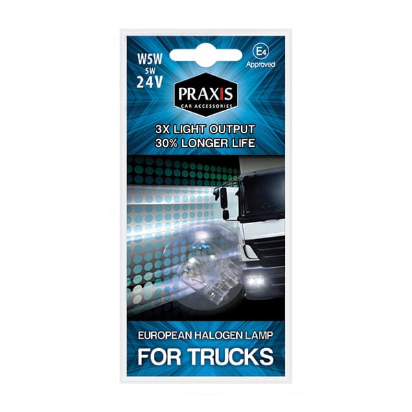 Сијалица Praxis - W5W, 5W, 24V 52406
