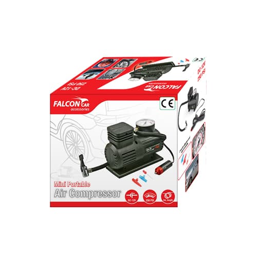 Falcon® Мини Пренослив Воздушен Компресор – 12V / 250 PSI (061016)