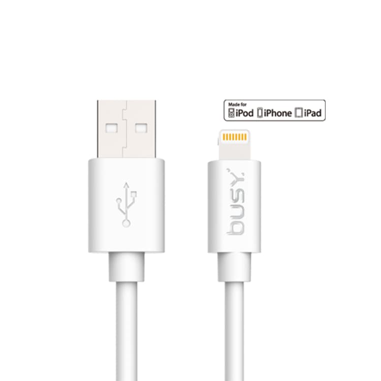 Busy® MFI Certified  Lightning USB PVC Cable - 50692